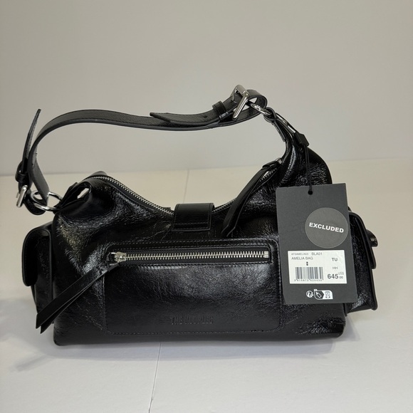 The Kooples Amelia Bag Designed by Amelia Gray Black Patent Leather Md in Italy - Picture 2 of 16